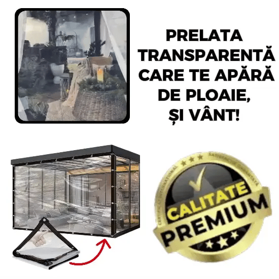 Prelata Transparentă Rezistentă ClearGuard™