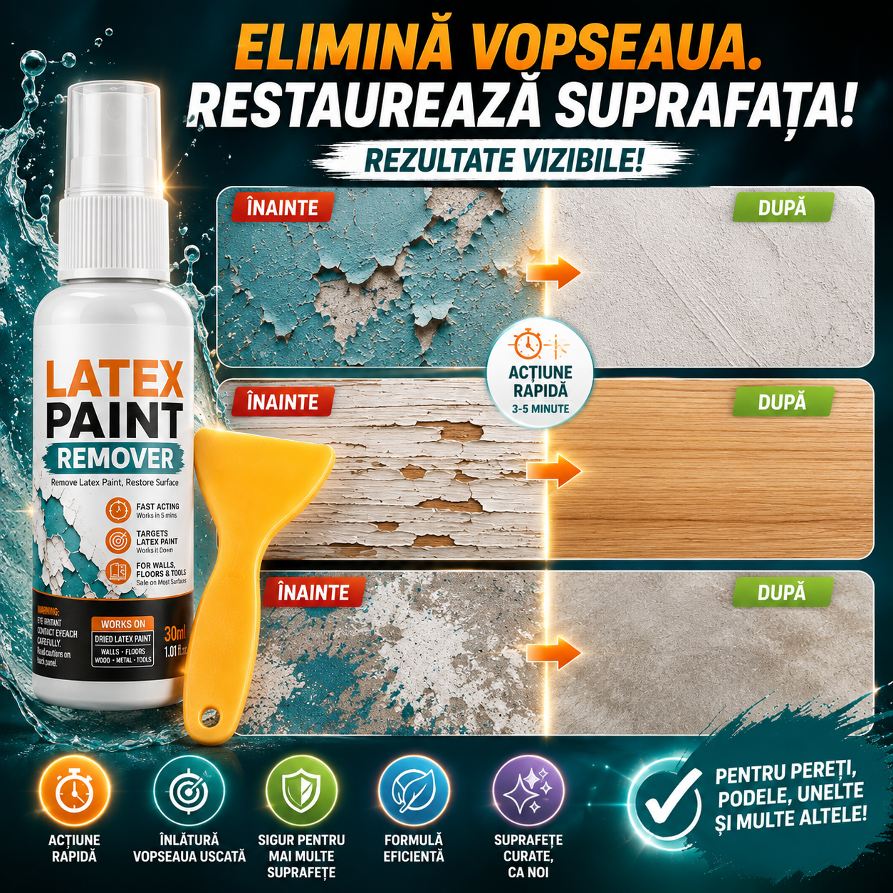 Soluție Pentru Îndepărtat Vopseaua VopseaSTOP™