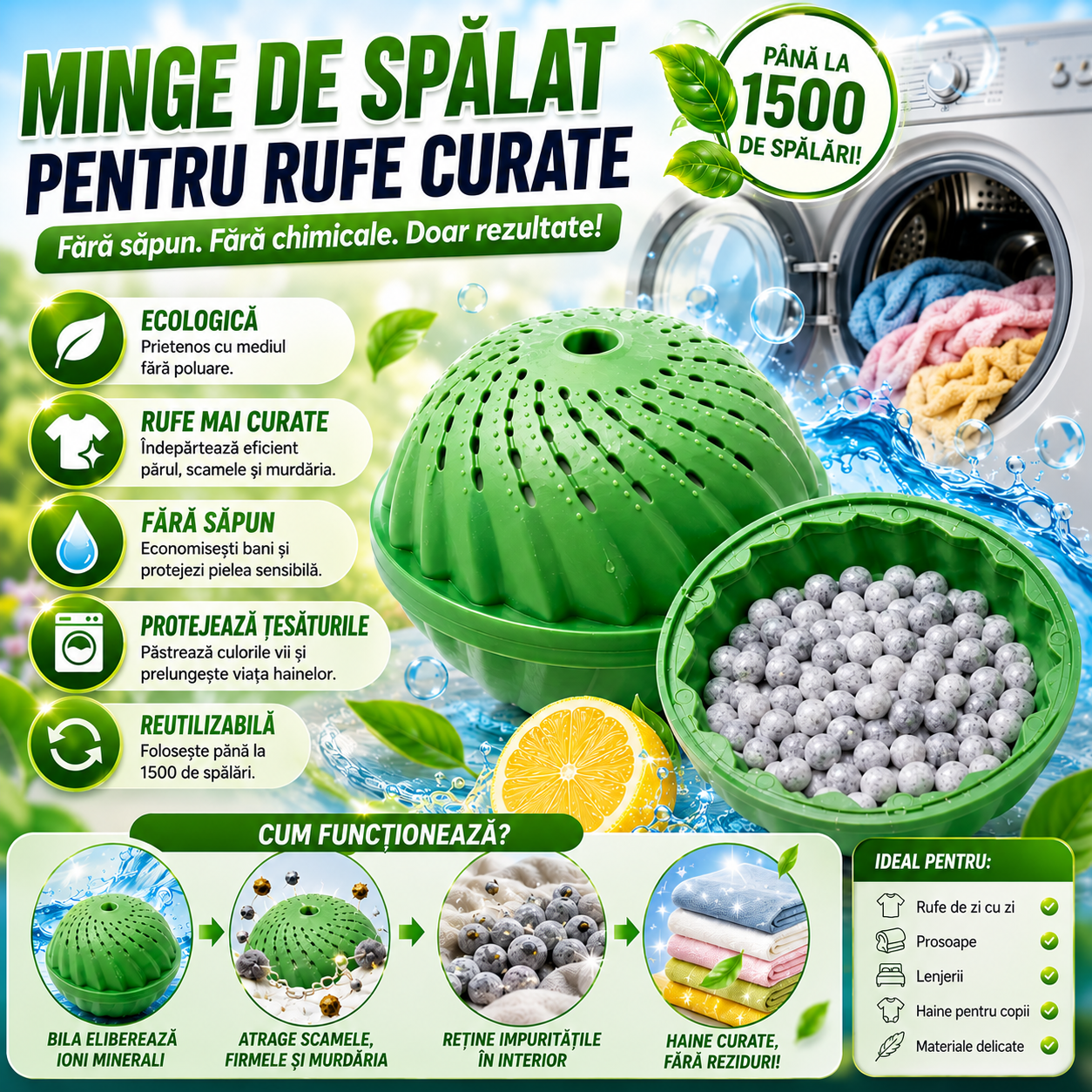 Bilă Magică Pentru Spălat EcoWash™