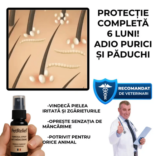 Spray-ul Anti-Mâncărime pentru Animale- PetRelief™