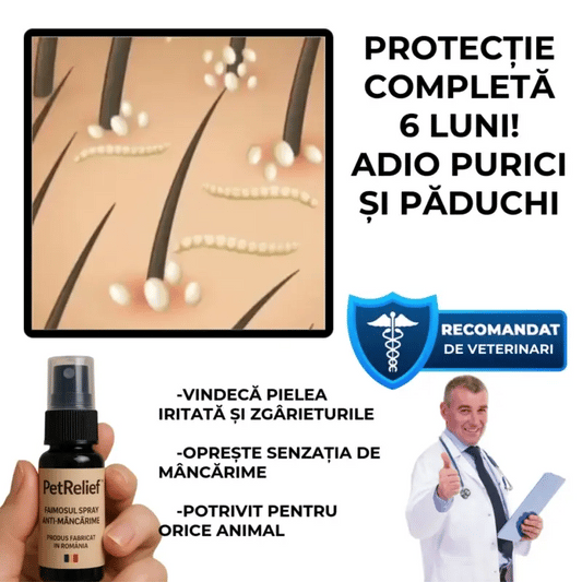 Spray-ul Anti-Mâncărime pentru Animale- PetRelief™
