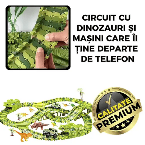 Circuit cu Dinozauri și Mașini -  DinoRace™