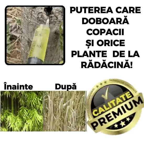 Soluție Pentru Curățarea Arborilor și Bălăriilor PlantOff™