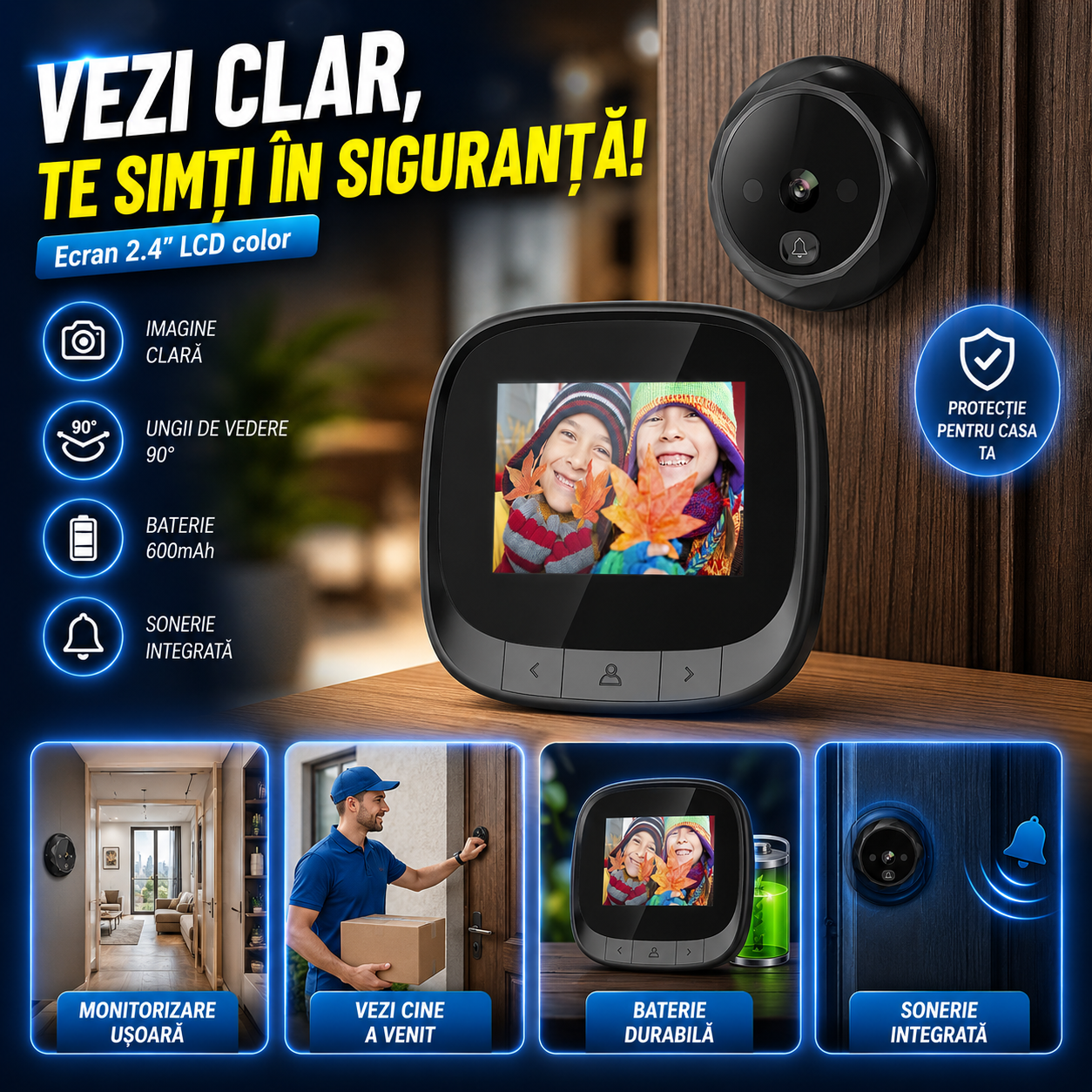 Vizor Digital cu Cameră DoorView™