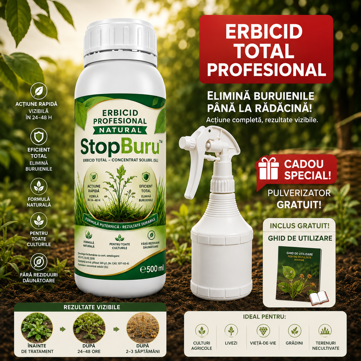 Erbicid Profesional Natural StopBuru™