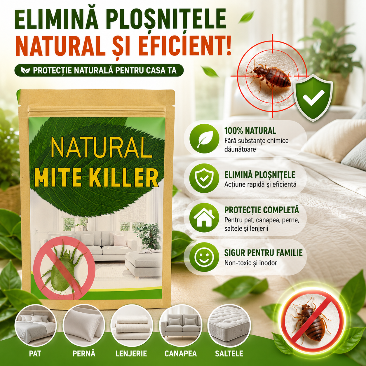 Pliculețe Anti-Ploșnițe PloșniSTOP™